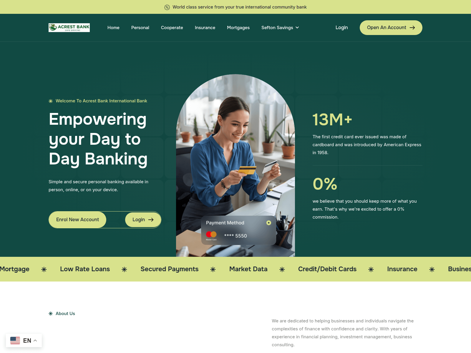 Screenshot of acrestbk.com
