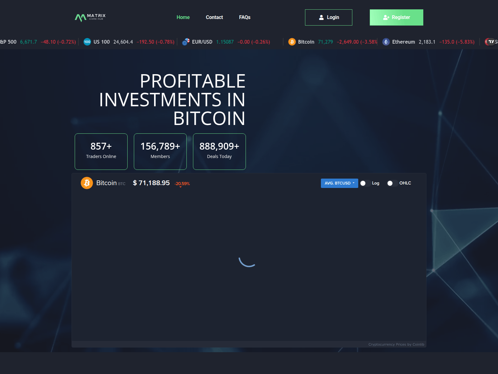Screenshot of metrixcorehubs.com