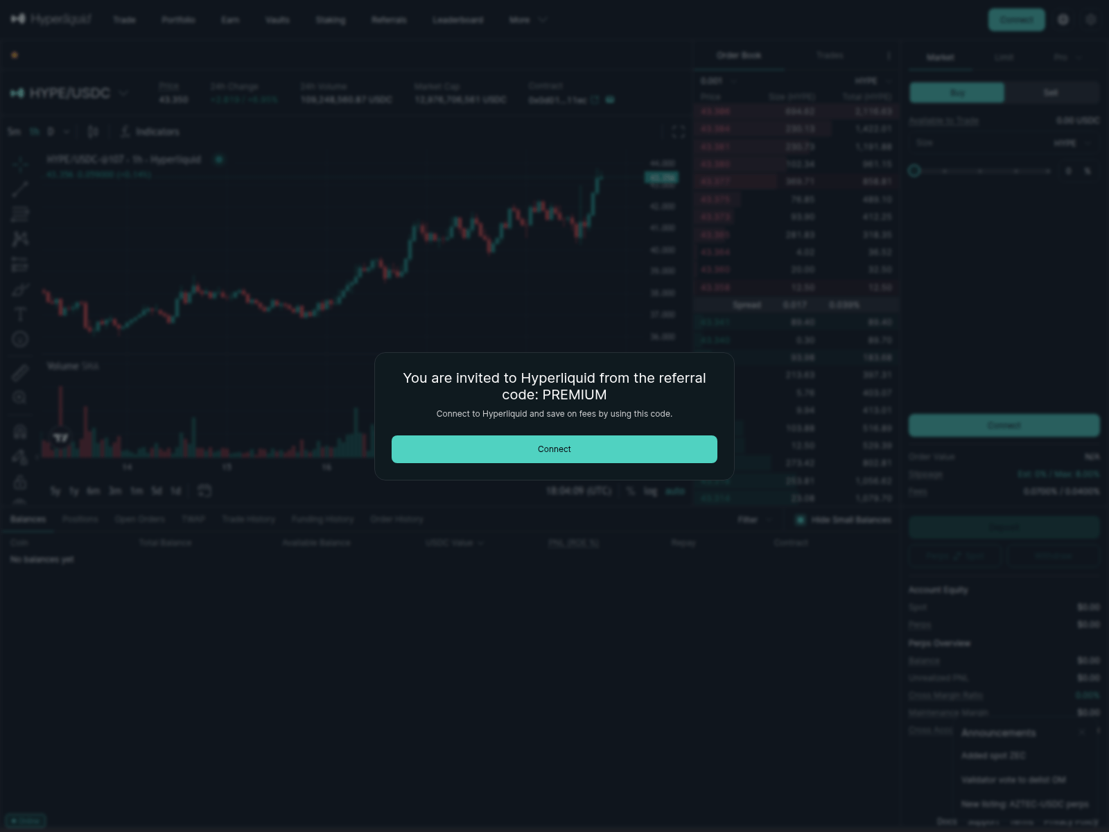 Screenshot of hyperlliquid.xyz