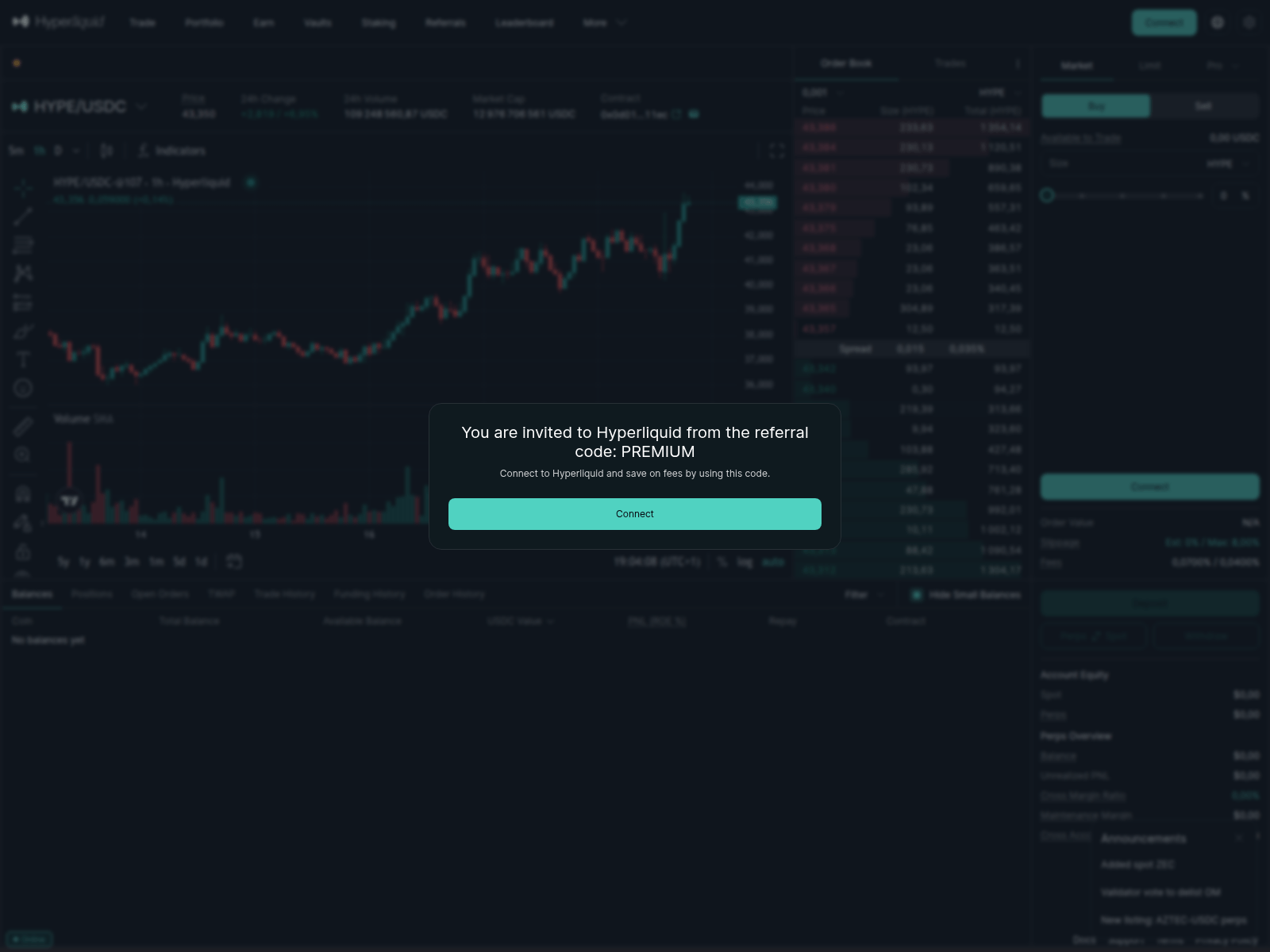 Screenshot of hpyerliquid.xyz