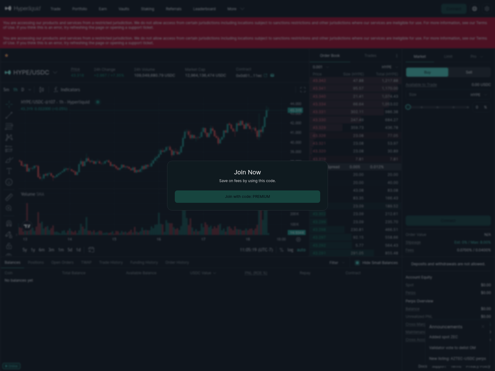Screenshot of hyperliqiud.xyz