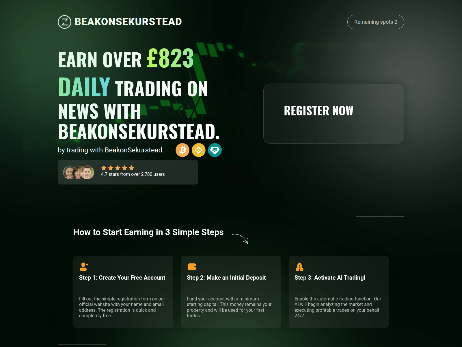 Screenshot of beakonsekurstead.com