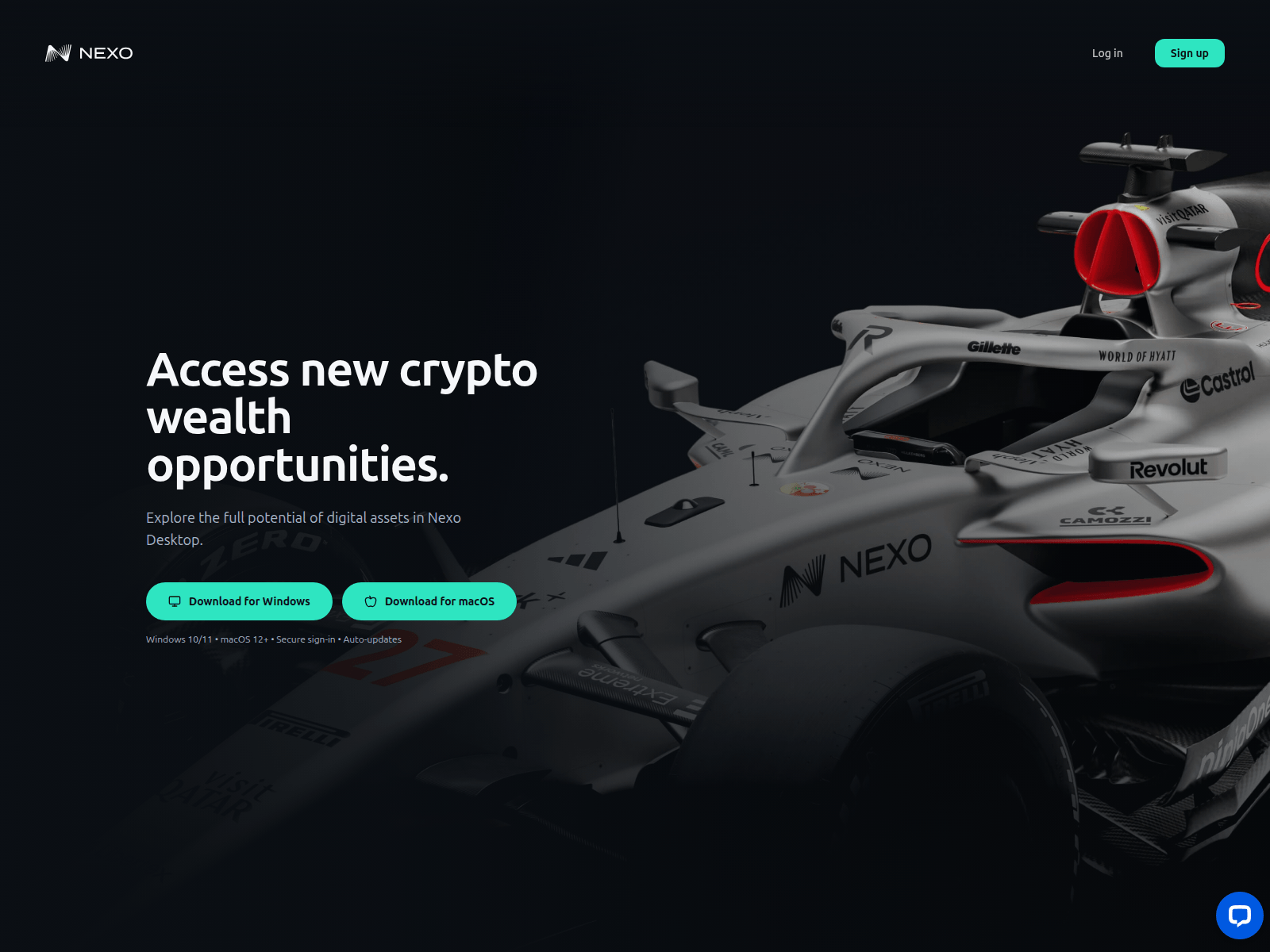 Screenshot of nexodesktop.io