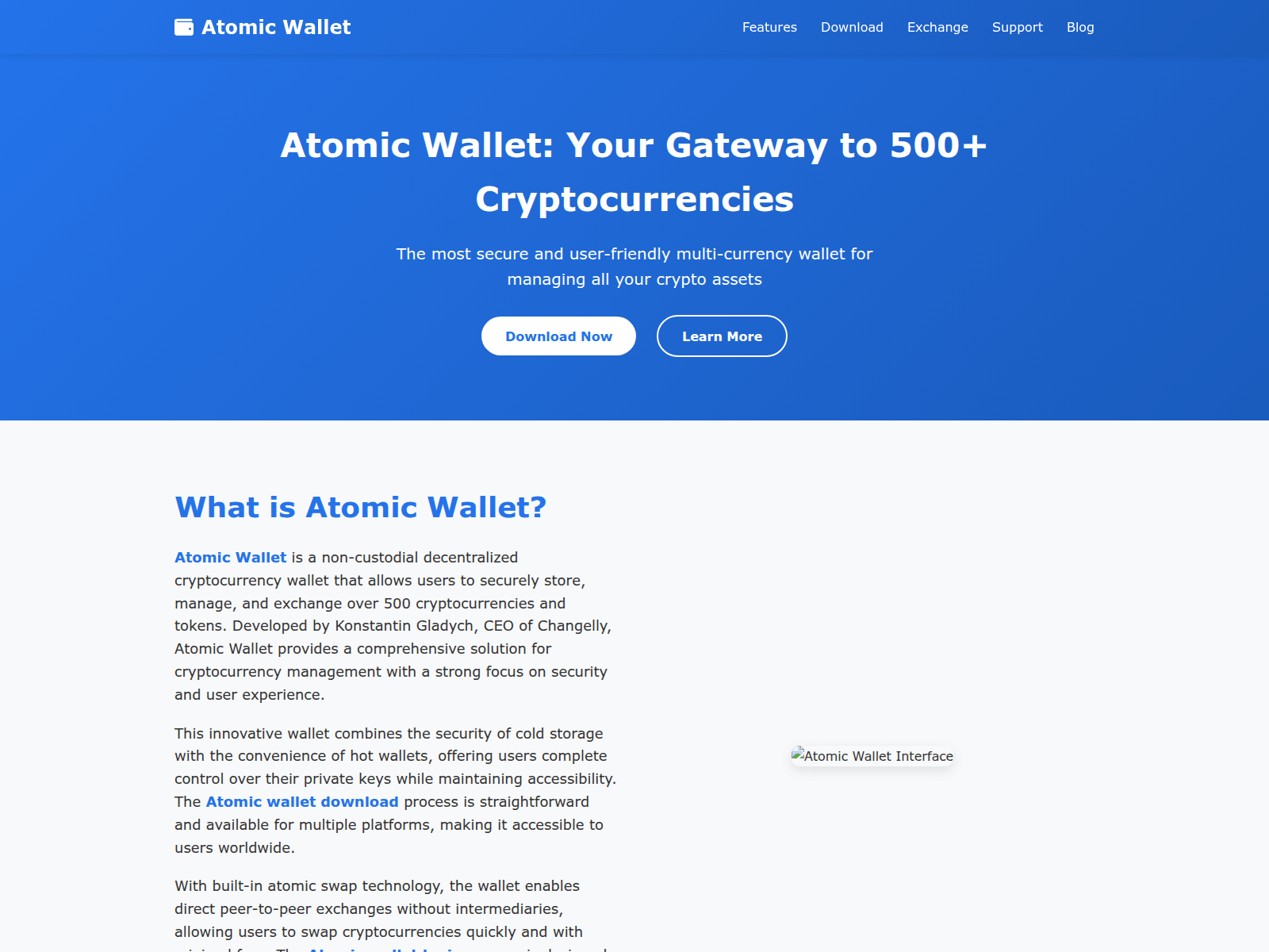 Screenshot of atmic-wallet-download.pages.dev
