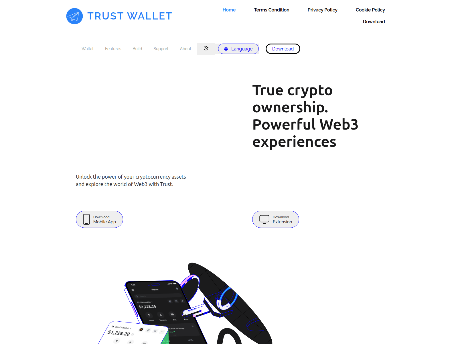 Screenshot of trustwalte.org