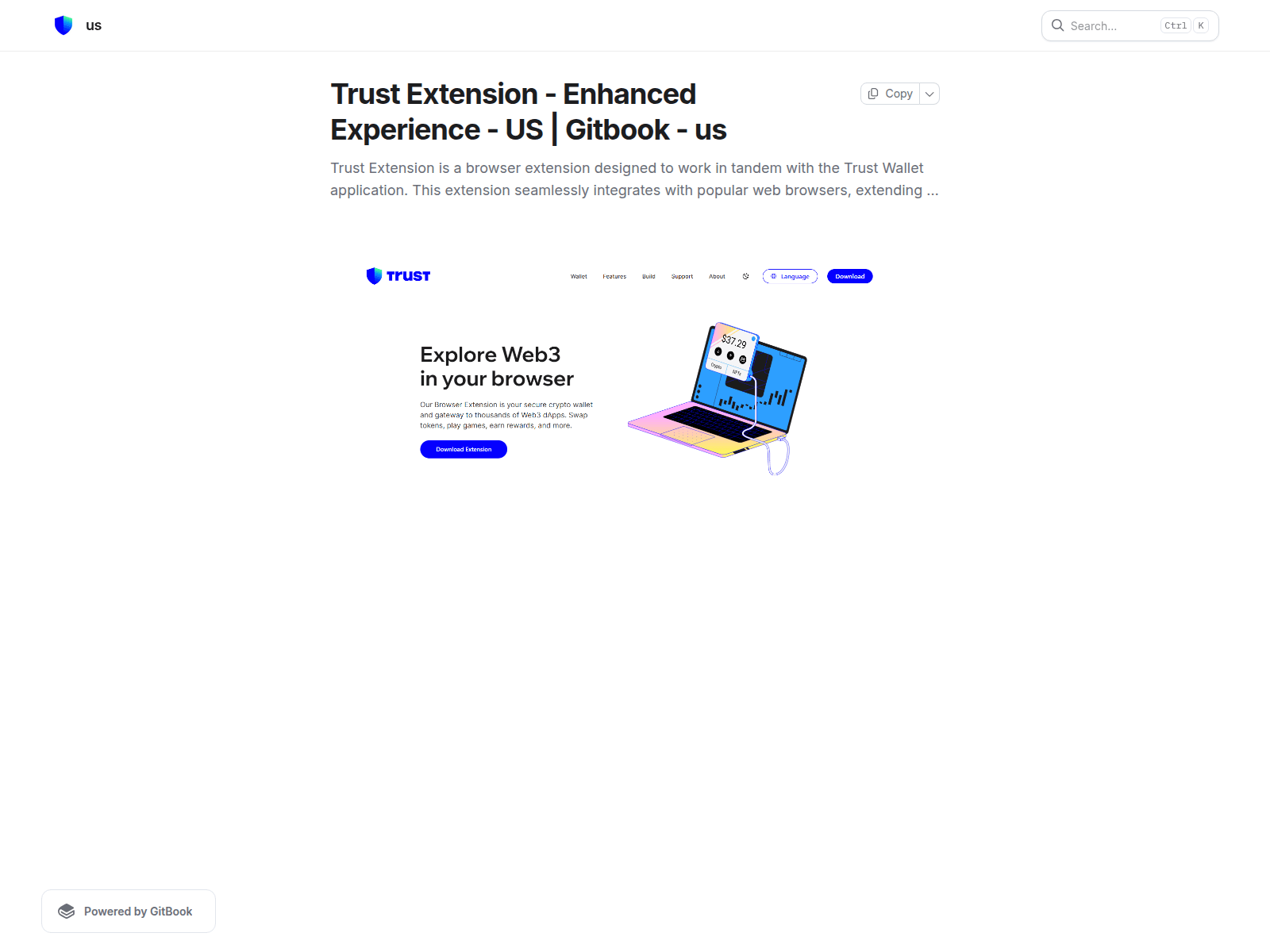 Screenshot of trasutextsion.gitbook.io