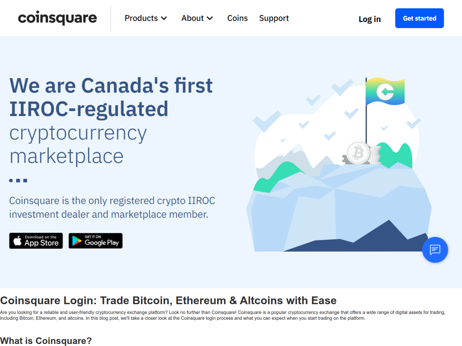 Screenshot of coinsqoareloggin.webflow.io