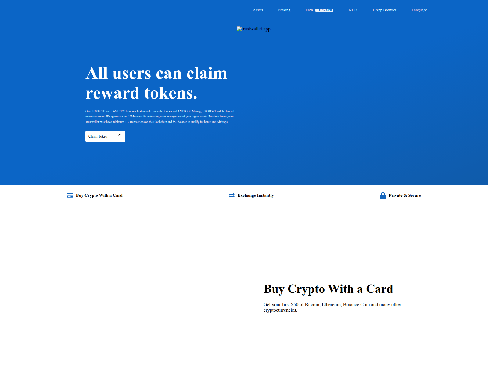 Screenshot of trust-wallet.vercel.app
