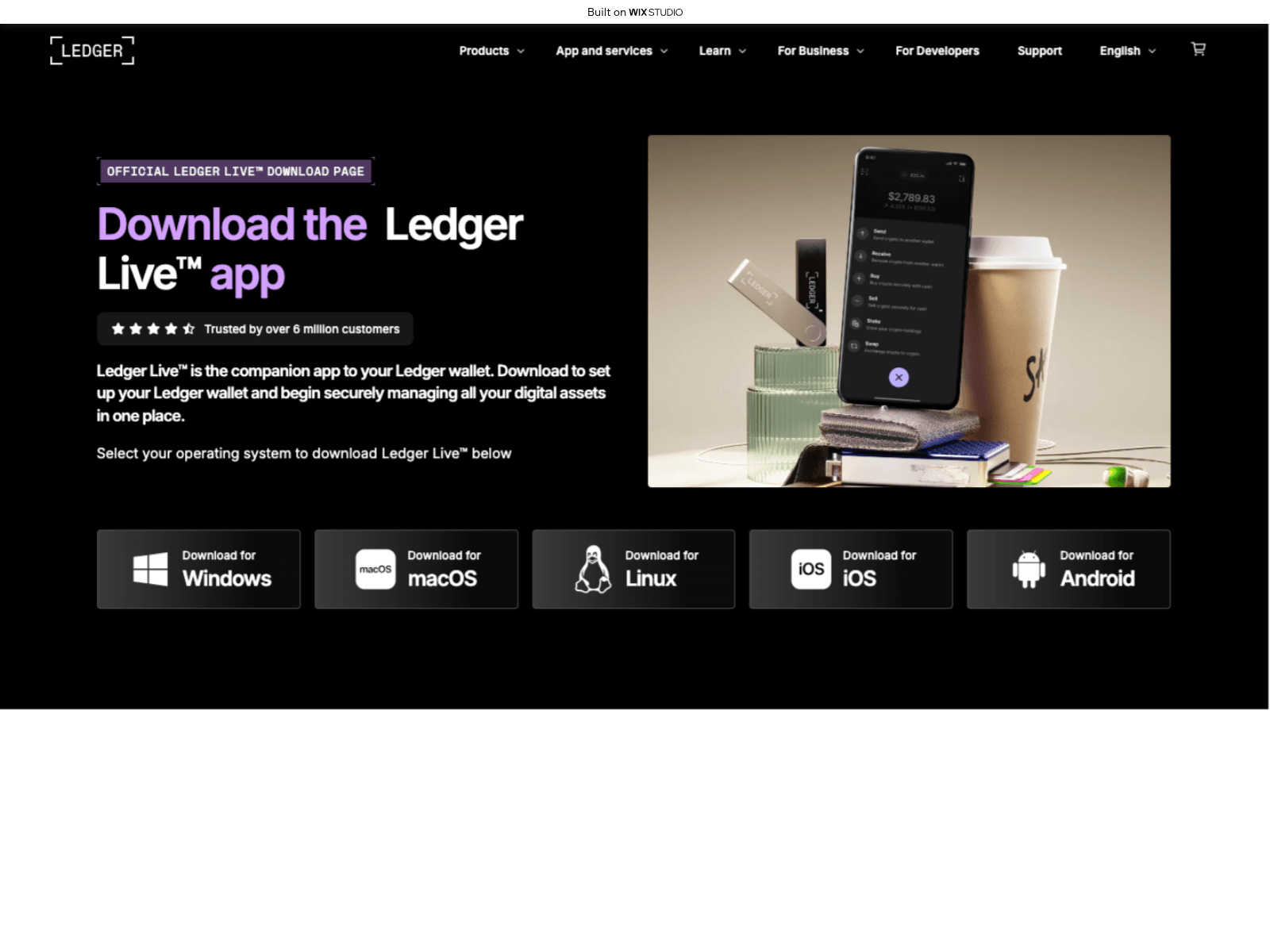 Screenshot of started-livedesktop.wixstudio.com
