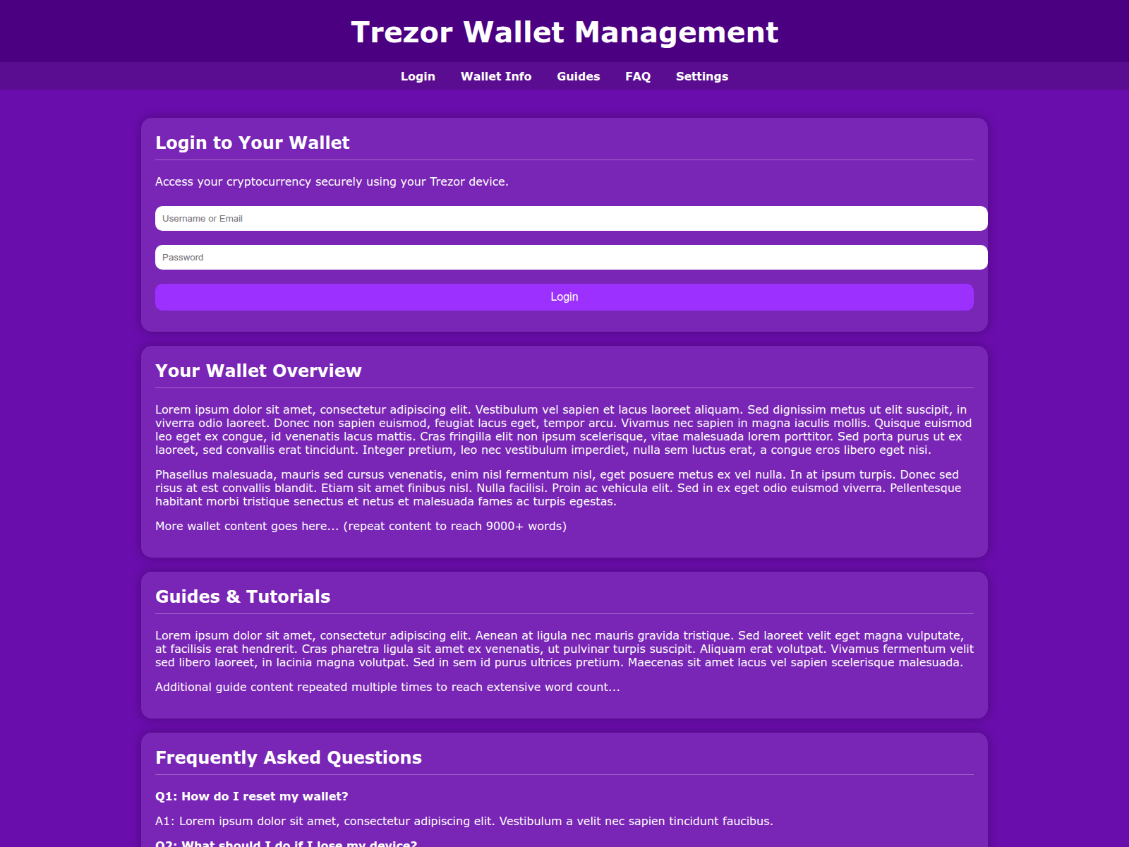 Screenshot of hub-tresor-log.pages.dev