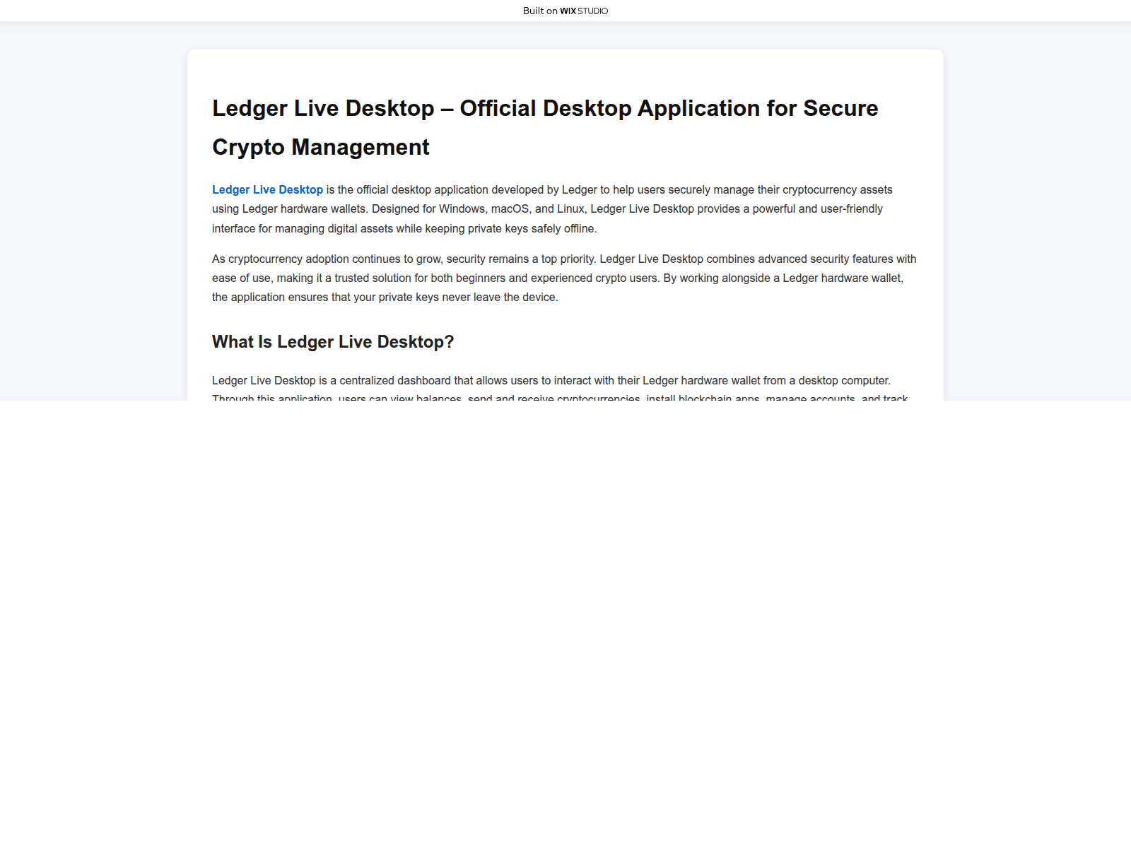 Screenshot of eng-desktop-live.wixstudio.com