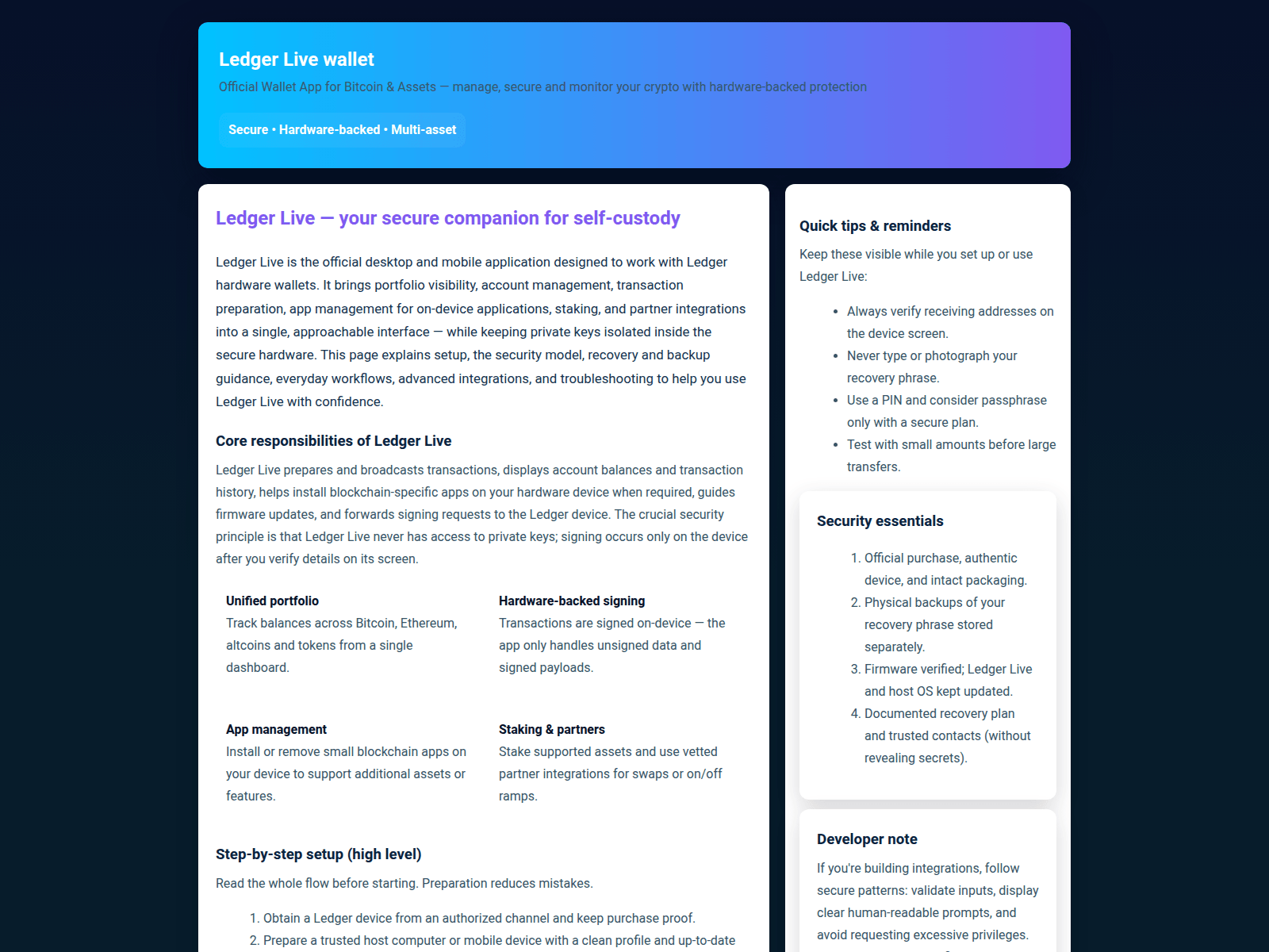Screenshot of docs-ledgrwalite.pages.dev