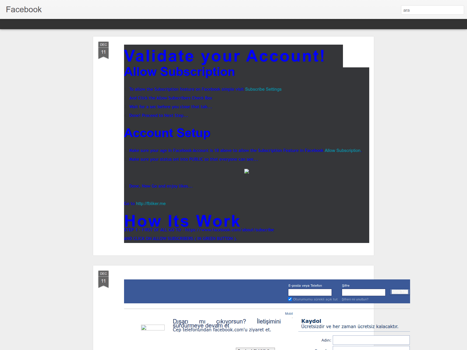 Screenshot of facebooklende.blogspot.com