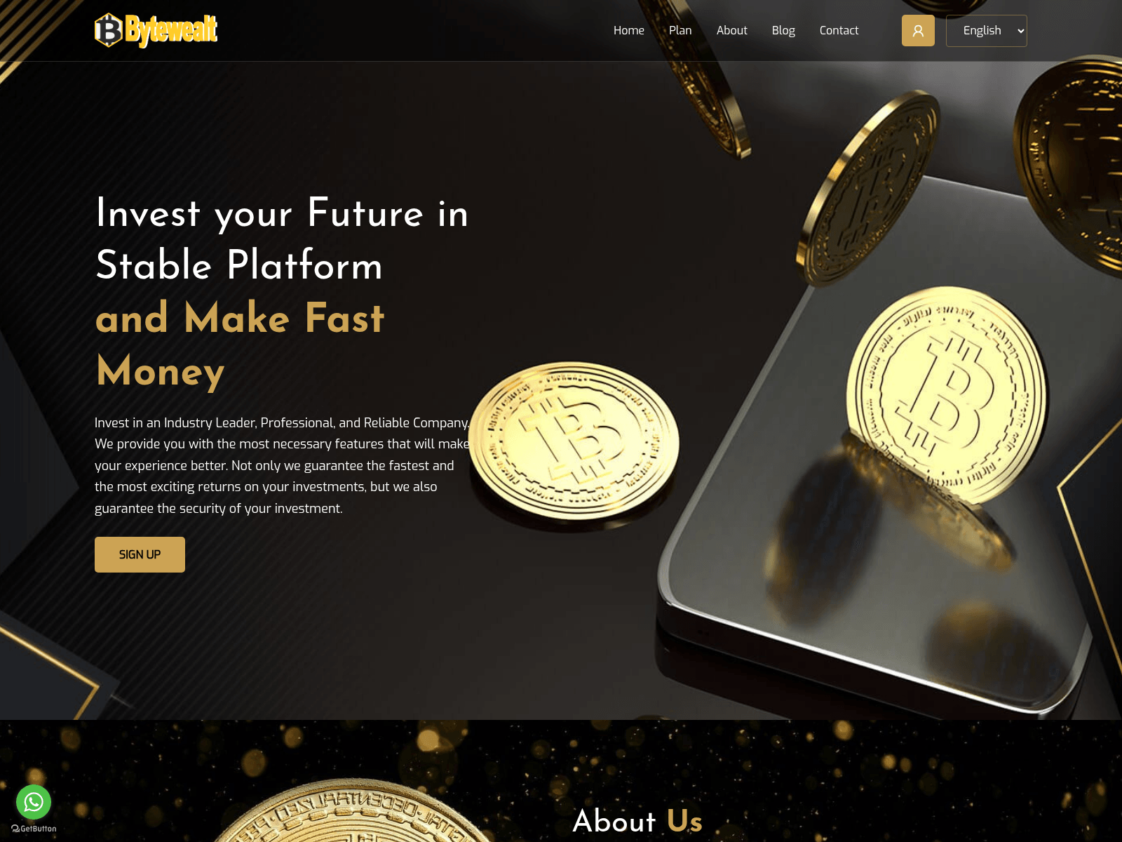 Screenshot of bytewealt.com