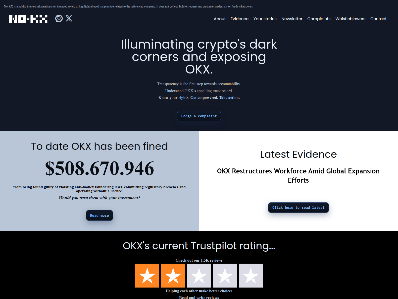 Screenshot of no-kx.com