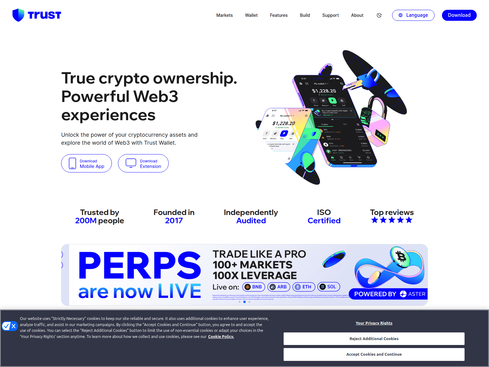 Screenshot of flow-trustwallet.com