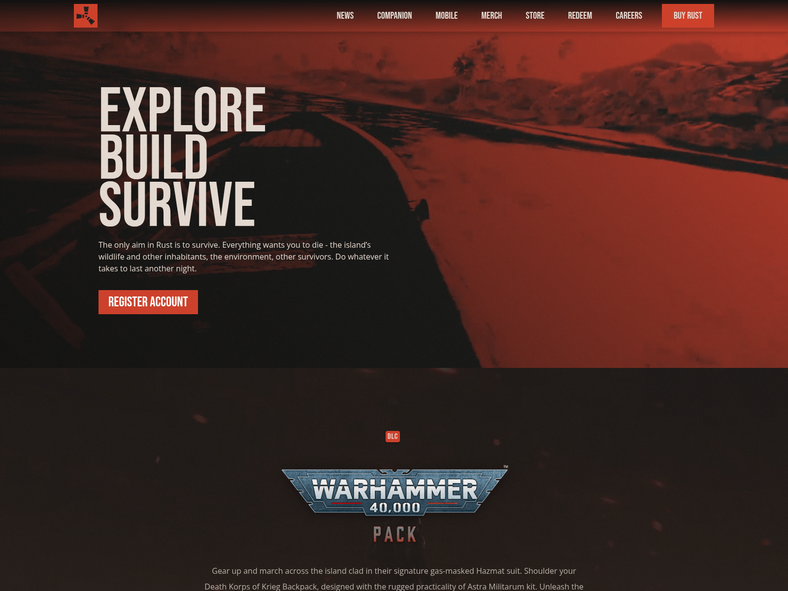 Screenshot of rust.authfacepunch.com