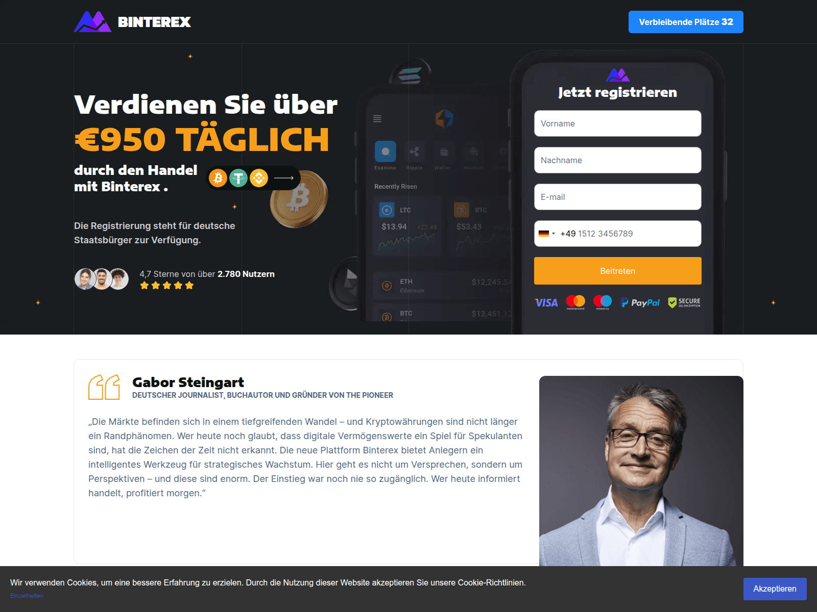 Screenshot of binterex.org