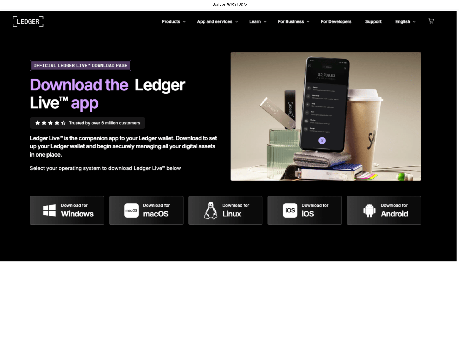 Screenshot of get-ledgr.wixstudio.com