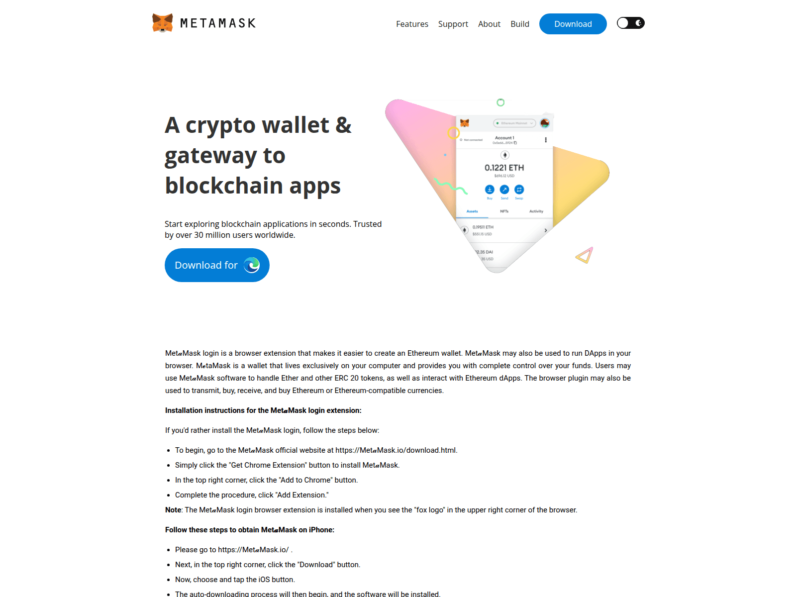 Screenshot of metimasklogisn.github.io