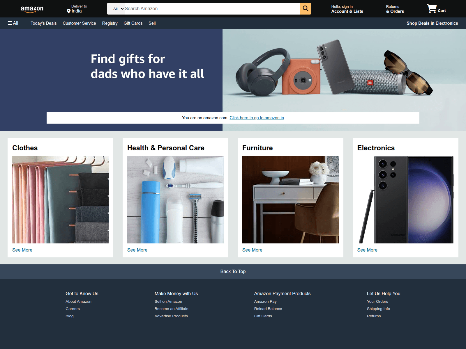 Forensic screenshot of amazon-clone-tau-lemon-59.vercel.app