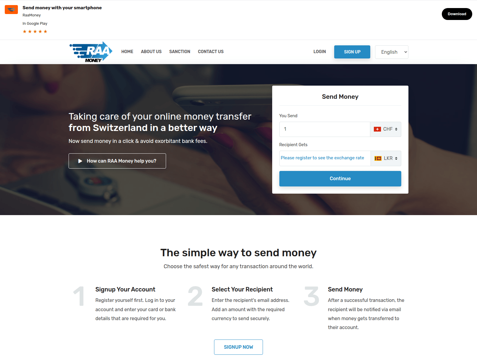 Screenshot of raamoney.com