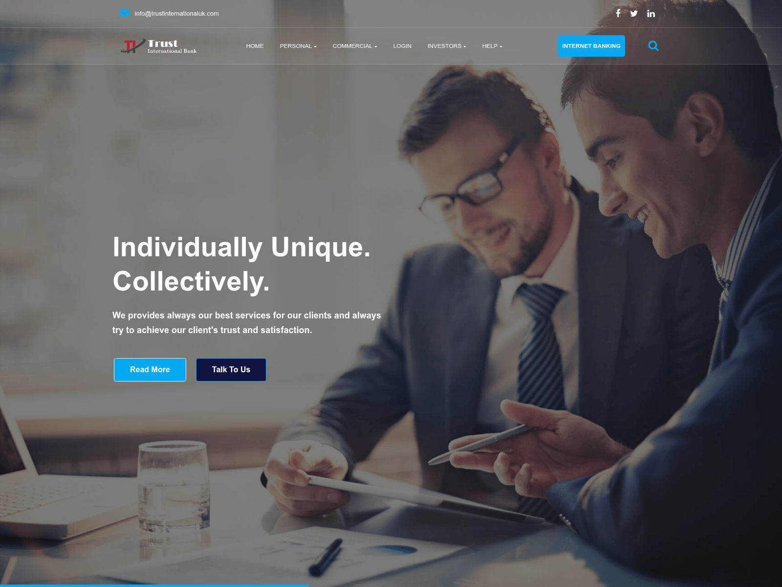 Screenshot of trustinternationaluk.com