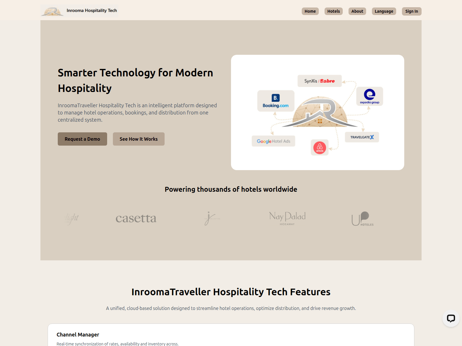 Screenshot of inroomatraveller.com