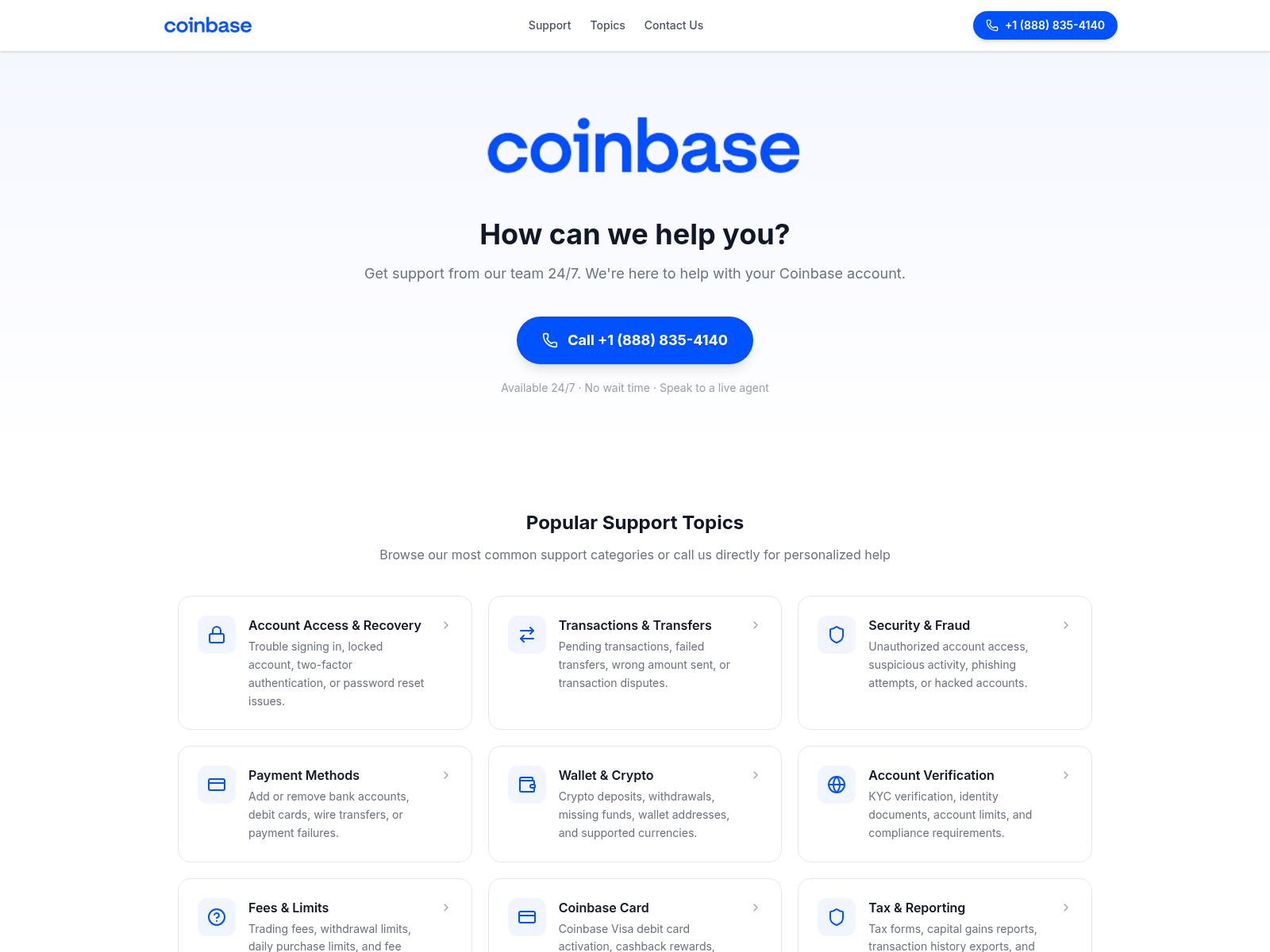 Screenshot of coinbasesupportsshelp.forum