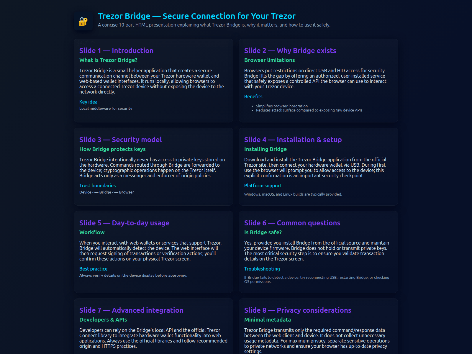 Screenshot of connect-trezar-brid--ge.pages.dev