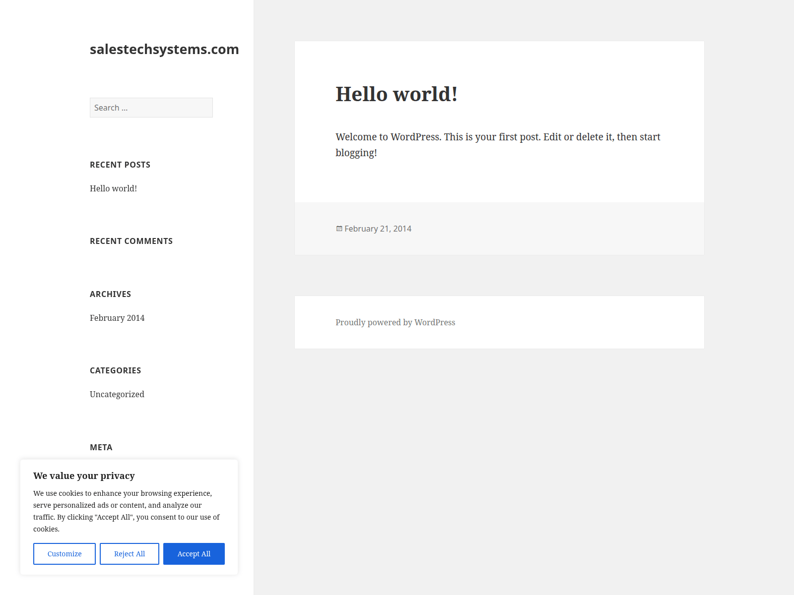 Screenshot of salestechsystems.com
