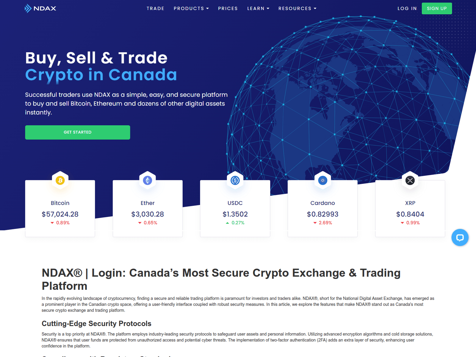 Screenshot of nndaxlogi-canada.webflow.io