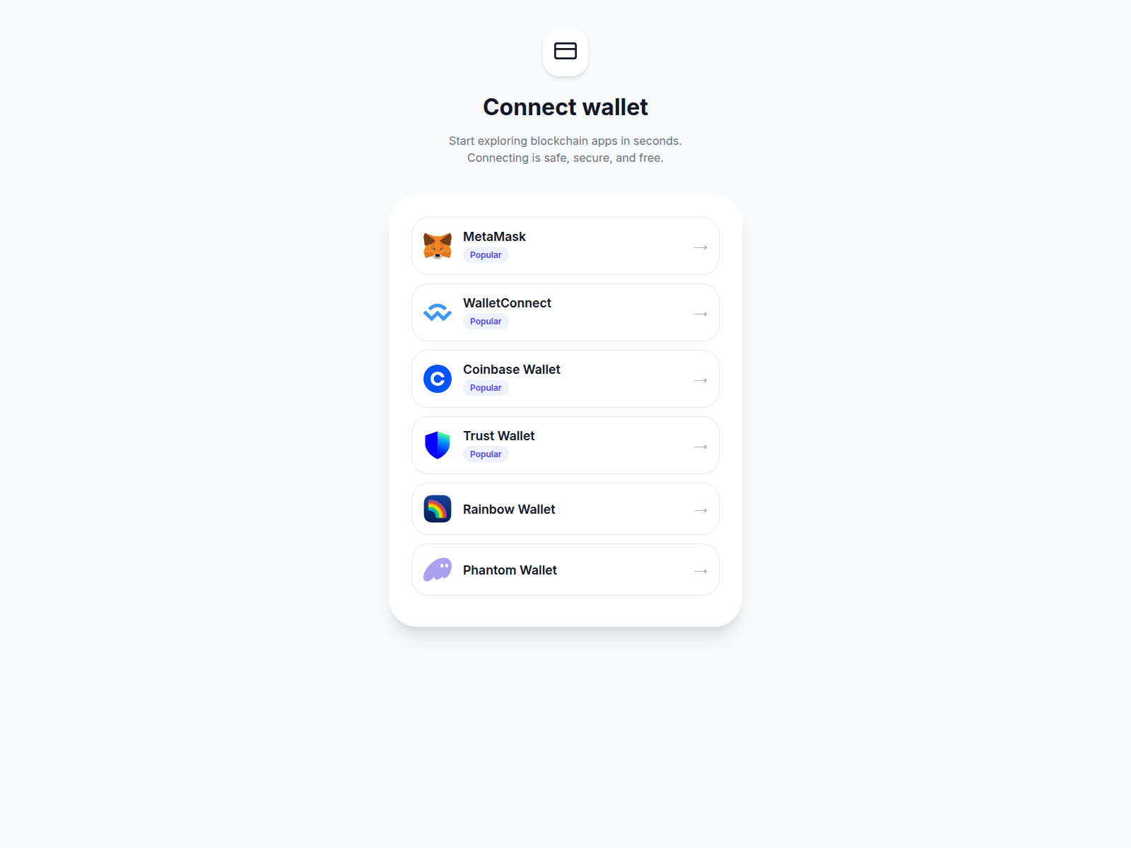 Screenshot of www.wallet.vaultledgers.com