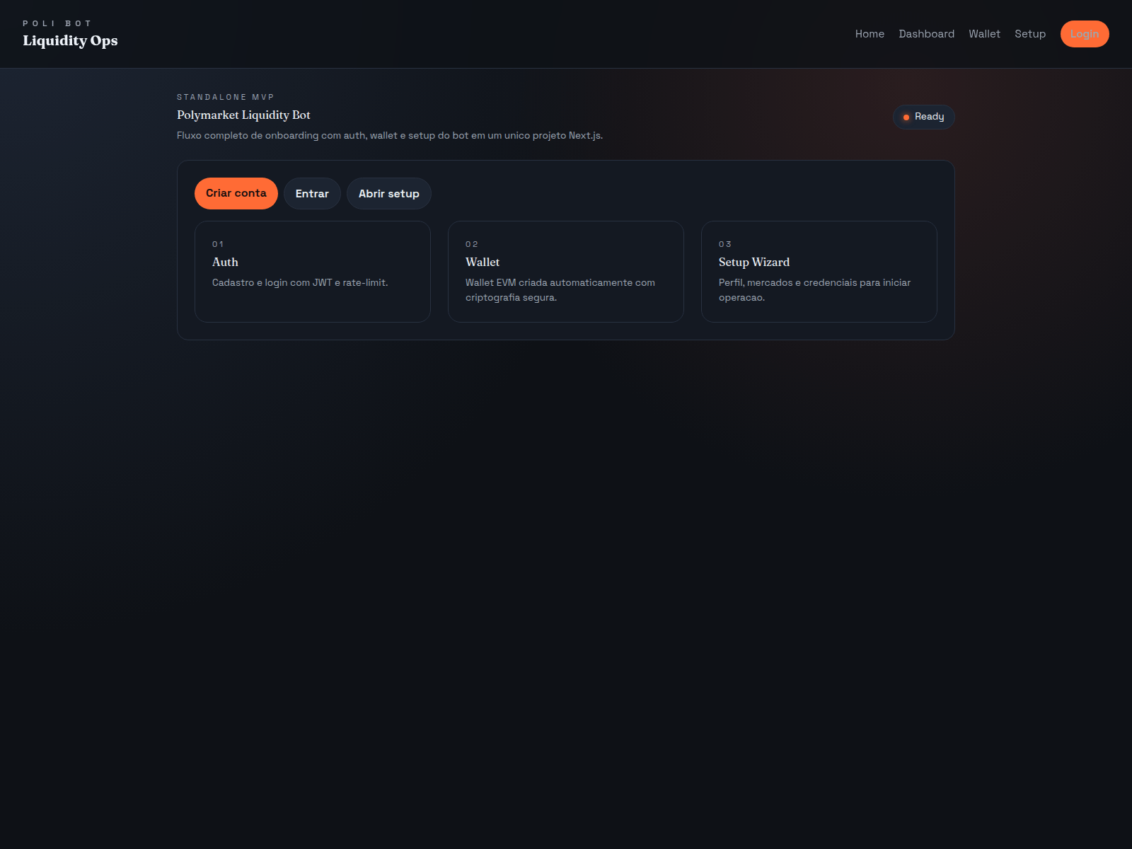 Screenshot of polymarket-bot-nextjs.vercel.app