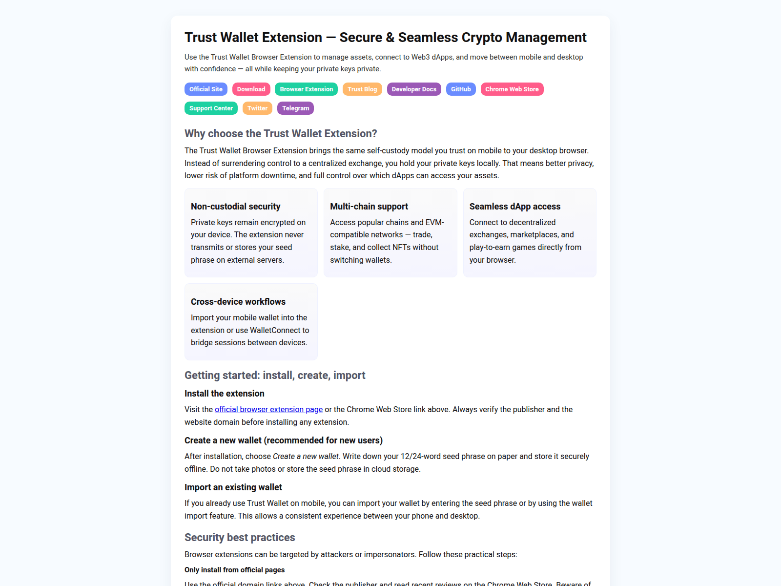 Screenshot of doc-wallet-trust-io.pages.dev