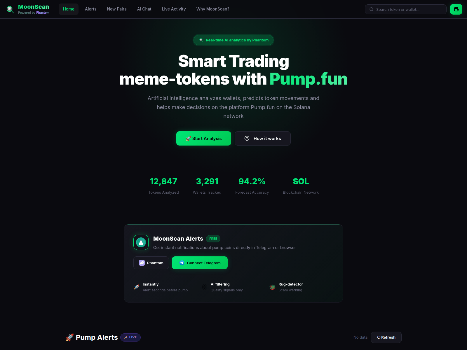 Screenshot of moonscan.live