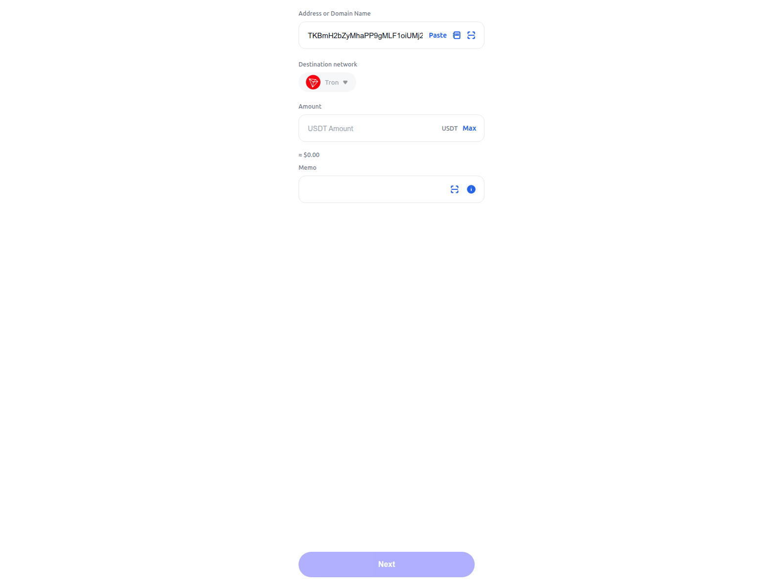 Screenshot of usdtsecures.com