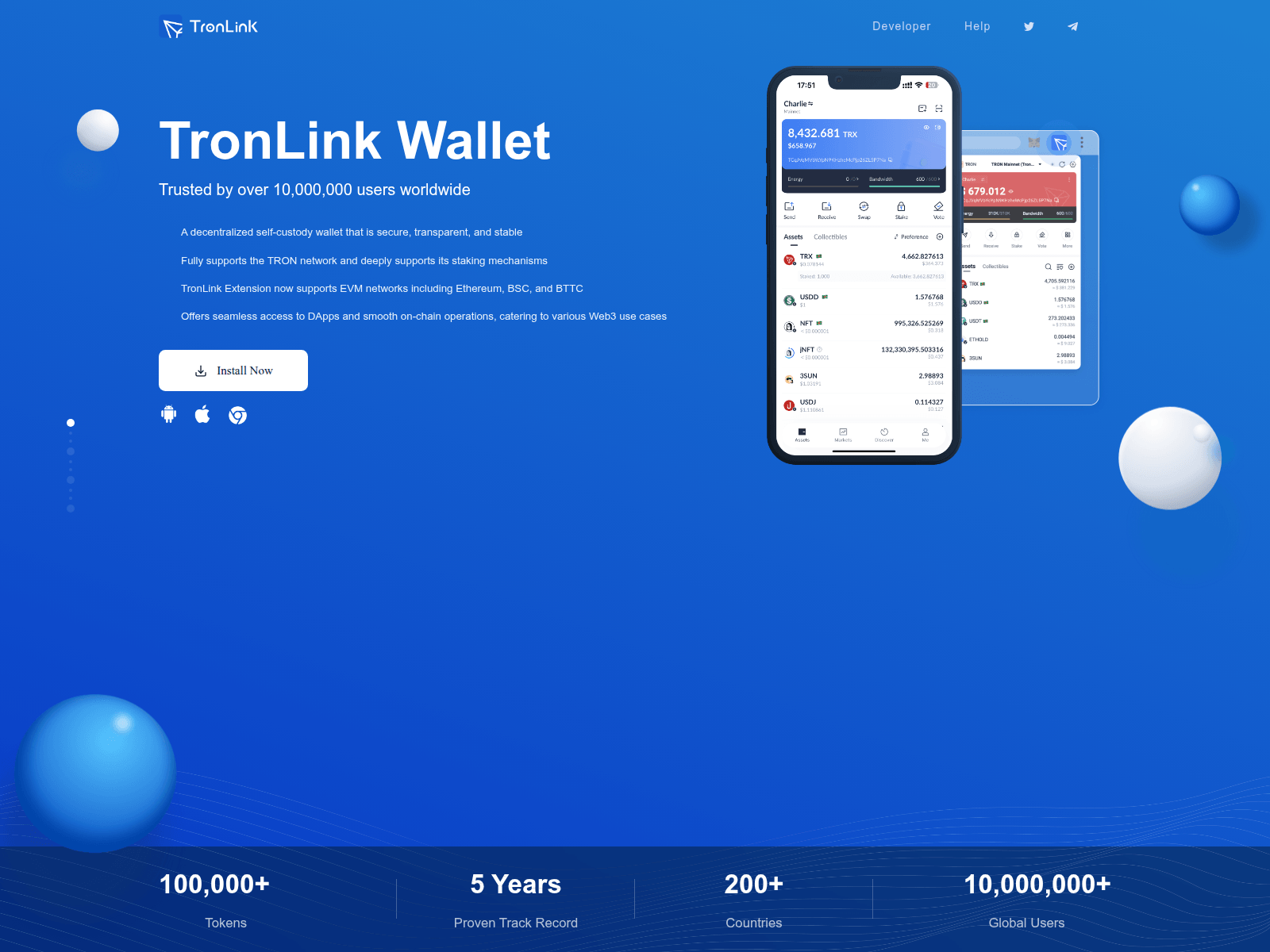 Screenshot of tronlinkofficial.com