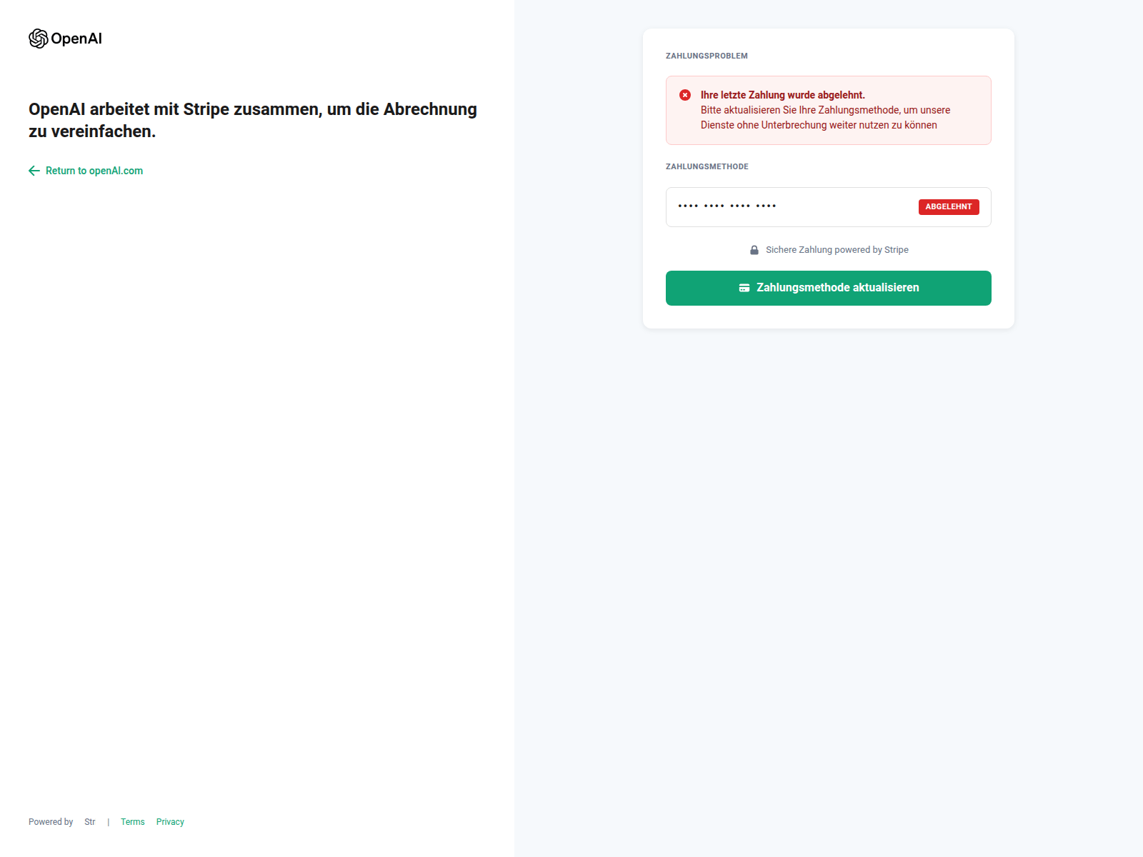 Screenshot of ww2.chatgpt.mein-konto-hilfe.com