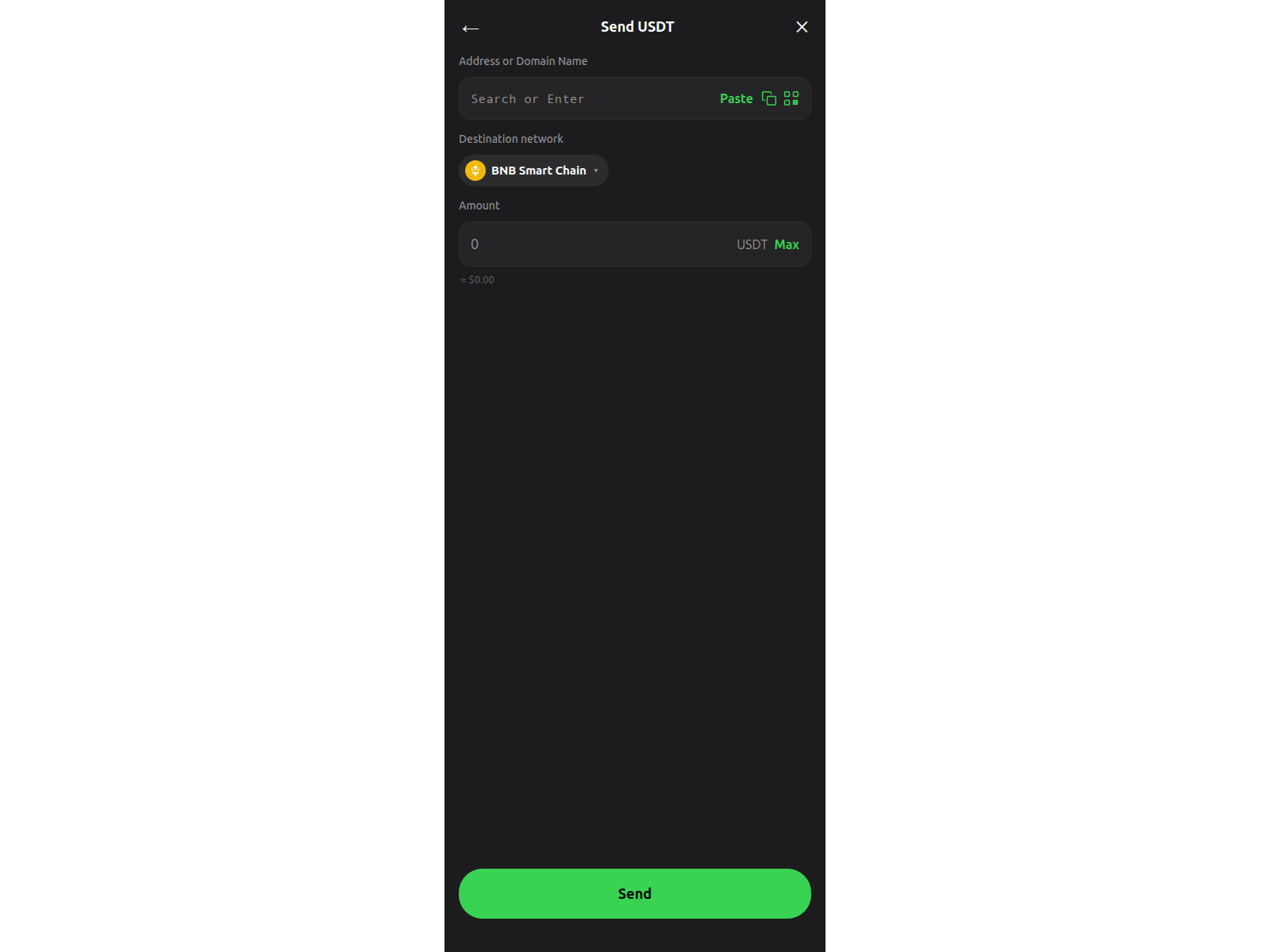 Screenshot of www.trustwalletusdt.in