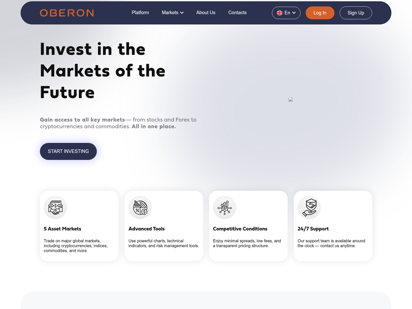 Screenshot of oberon-sys.com