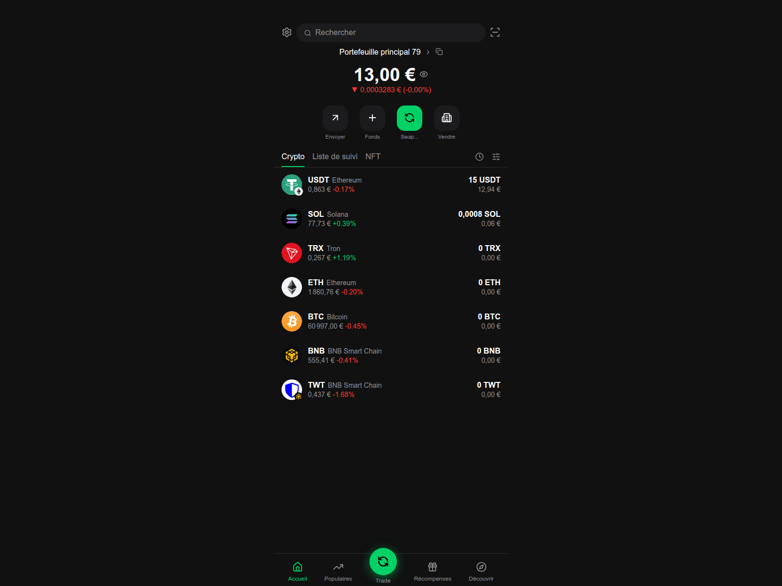 Screenshot of walletrust.cards