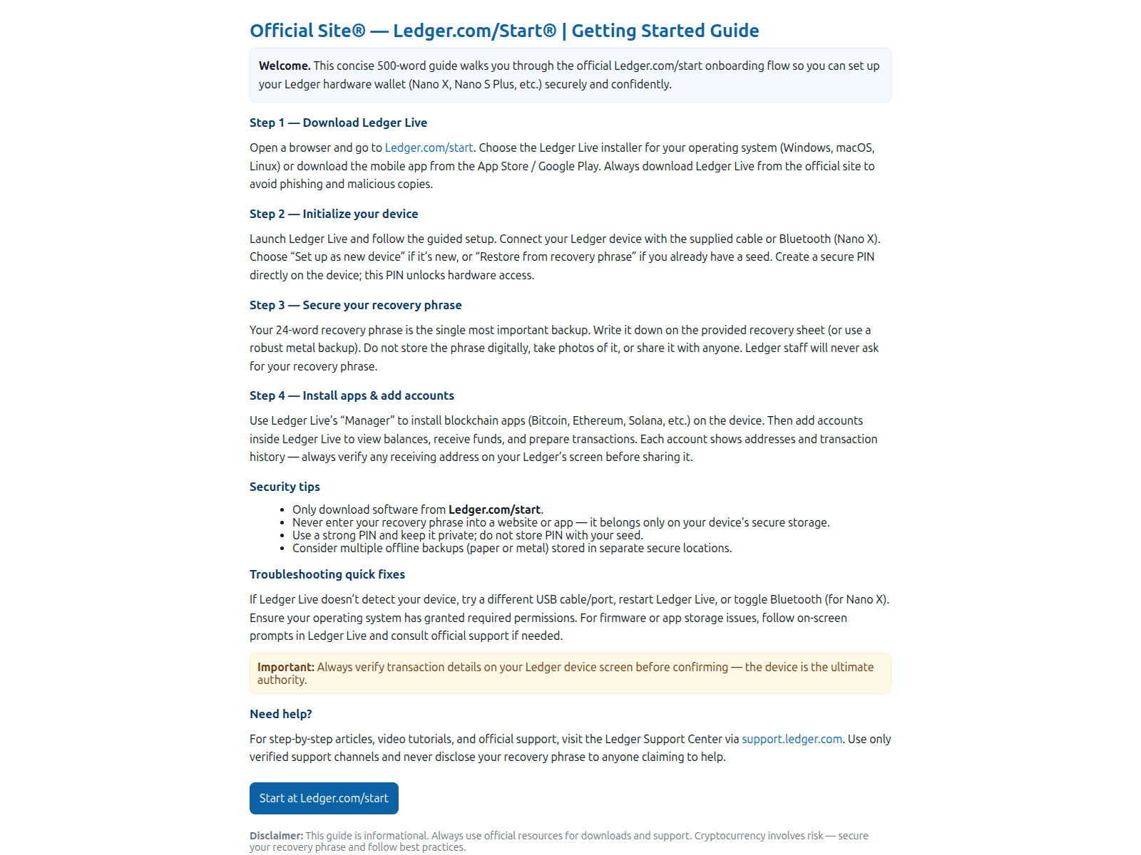 Screenshot of ledgercomstar.pages.dev