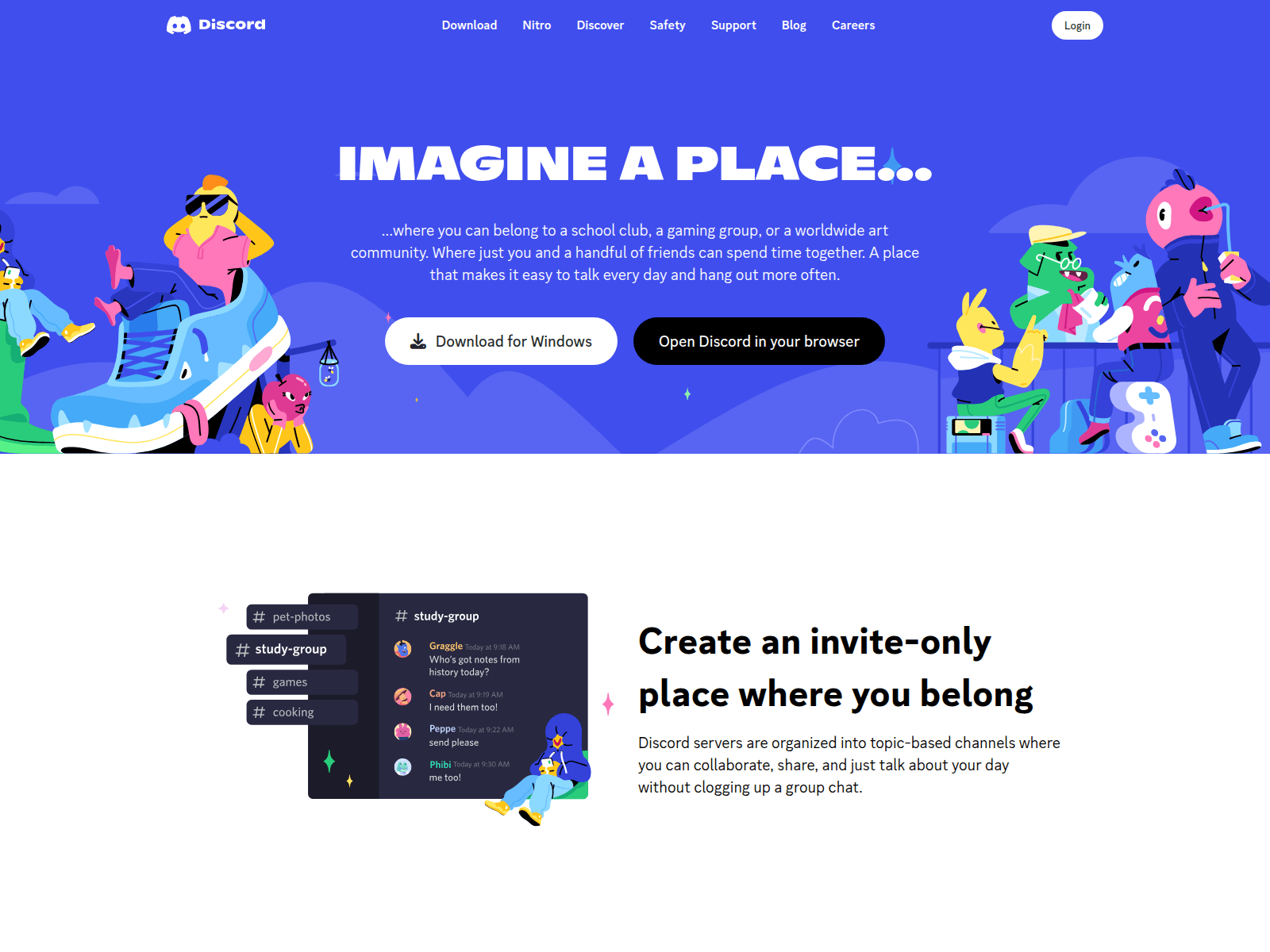 Screenshot of discord-clone-using-html-and-tailwind-css.vercel.app