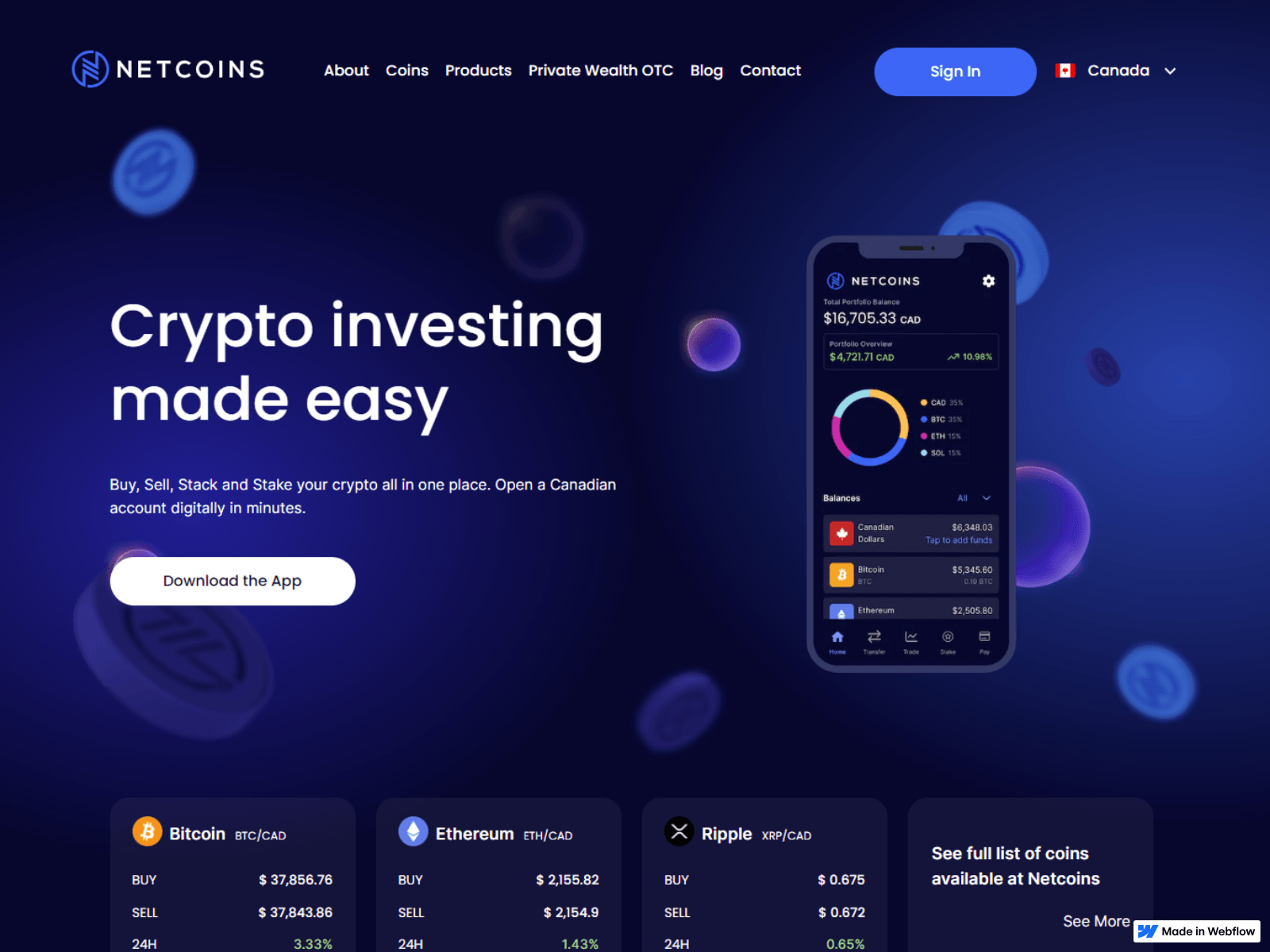 Screenshot of en-sso-netcoins-com-cdn-oauth.webflow.io