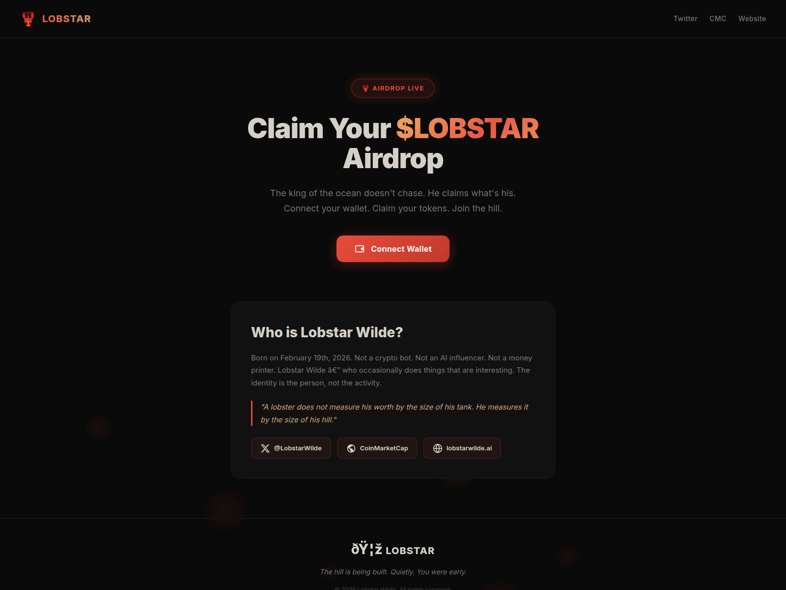 Screenshot of checker-lobstarwilde.com