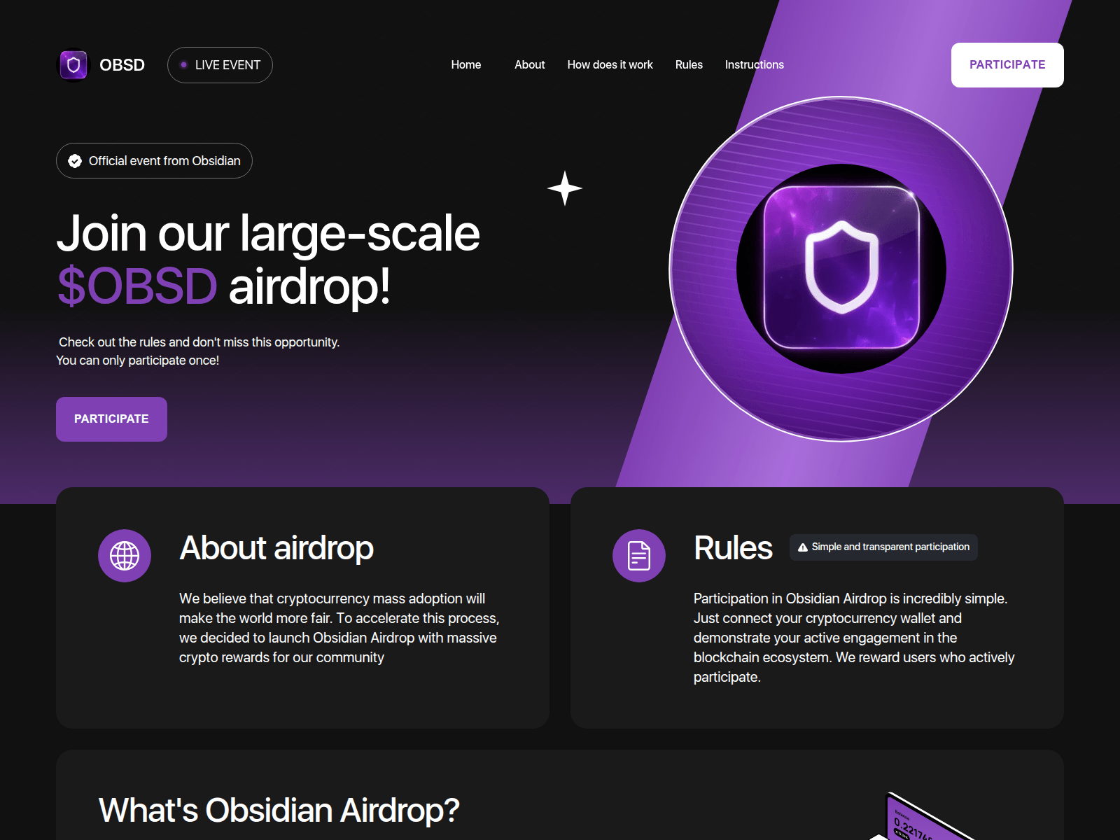Screenshot of obsd-drop.live