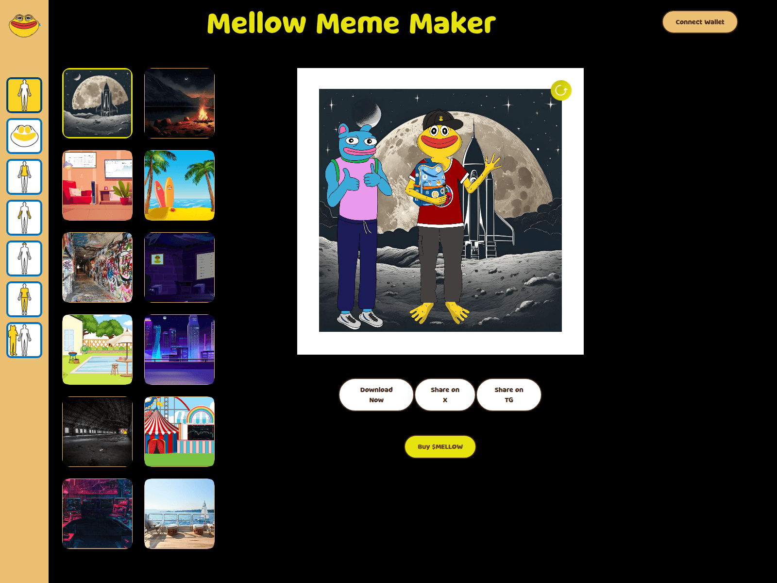 Screenshot of mellowmeme.pages.dev