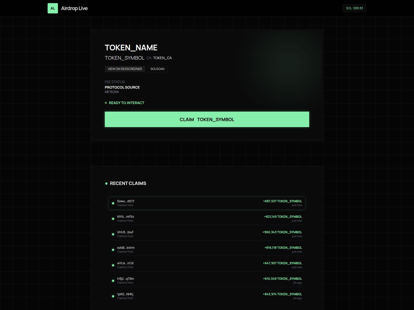 Screenshot of claimreward.live