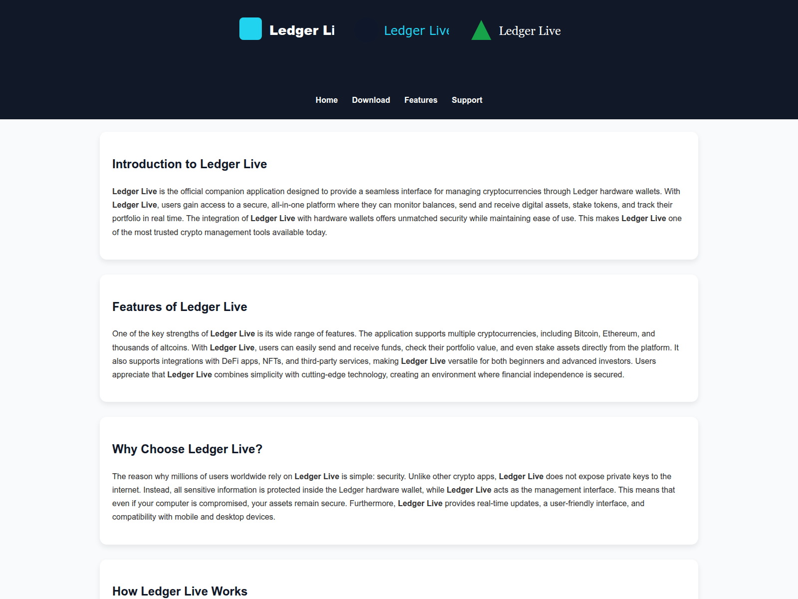 Screenshot of sa-ledger-live.pages.dev